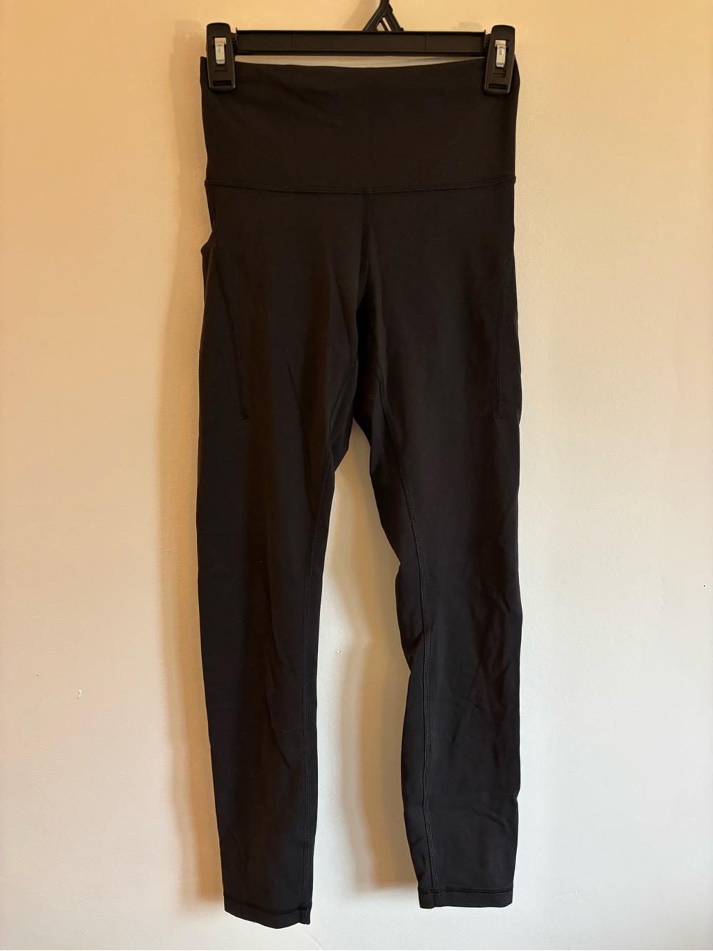 lululemon athletica Black High-Rise Leggings with Side Pockets